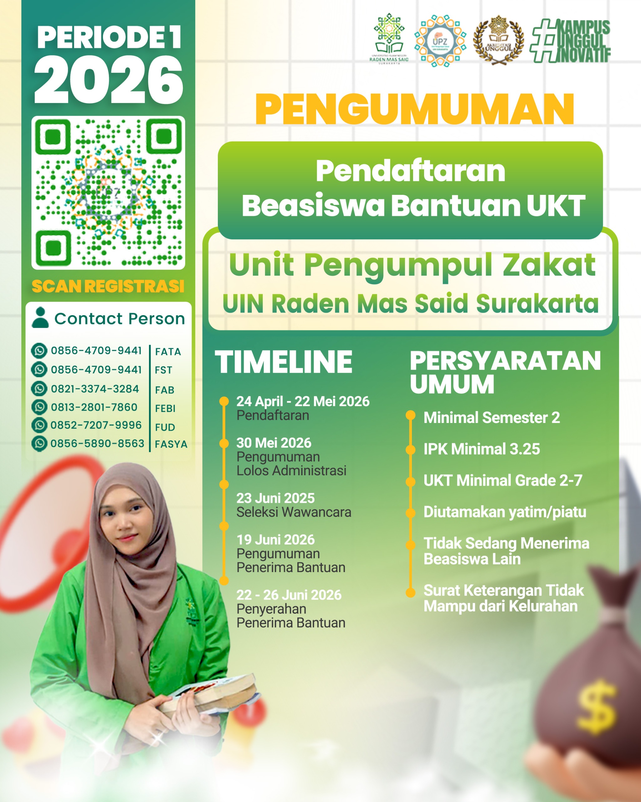 BEASISWA UPZ TELAH DIBUKA
