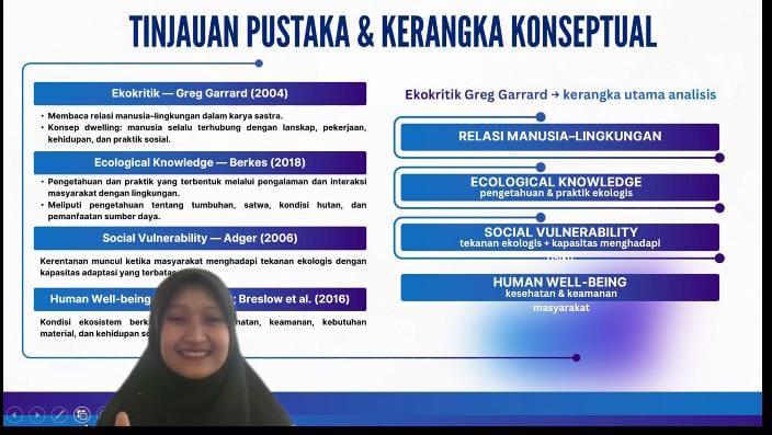 Tampil sebagai Presenter pada ICCL 2026, Azzahra Angkat Relasi Manusia dan Lingkungan dalam Sastra Kalimantan